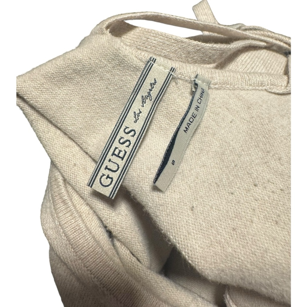 Guess Cream Knit Top with Logo Detail - Picture 3 of 4